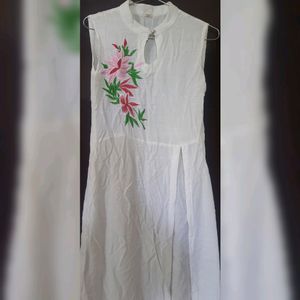 White High Slit Kurta