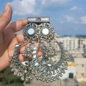 Top Trendy Light Weight Oxidised Earring