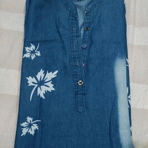 Women's Denim Kurta