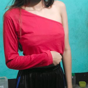 Red Crop Top