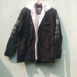 Black White Denim Jacket