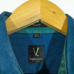 Dark Blue Denim Shirt For Men's