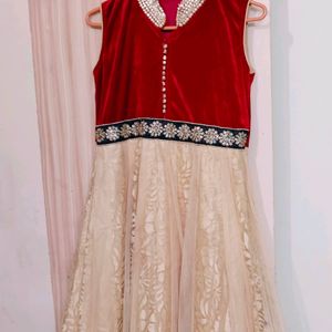 Anarkali Designer Dress With Pant And Duppataa.