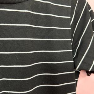 Black Striped Dress