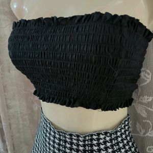 High A-Line Skirt, Tube Top