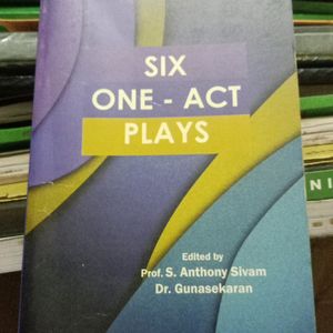 SIX ONE-ACT PLAYS BOOK BY ANTHONY SIVAM