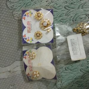 Earrings And Neck Charm Sets