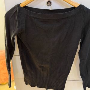 Black Basic Sweatshirt