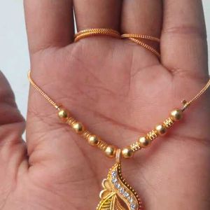 •Earring •saree Pin •Chain With Pendant