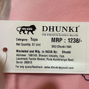 Dhunki Crop Top