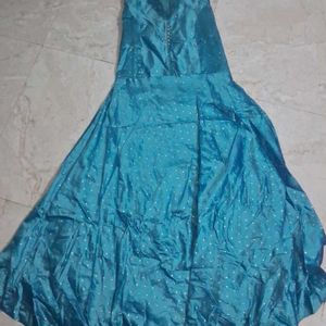 This Blue Long Anarkali Kurta