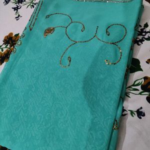 Sea Green 💚 🥻 Beautiful Saree.