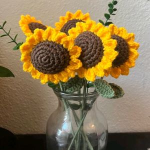 Sunflower Crochet Bouquet