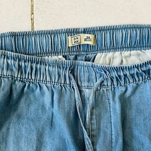 Cotton Jeans Like Looking Track Pant