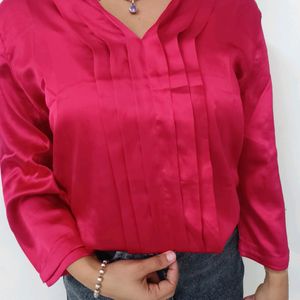 Red Silk Shirt