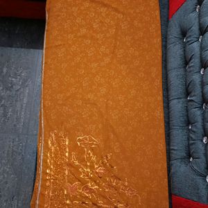 Bright Orange Sequenced Scarf