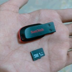 8gb Both SanDisk Memory Card New Working