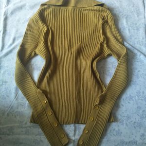 Y2k Ribbed-knitted Cardigan