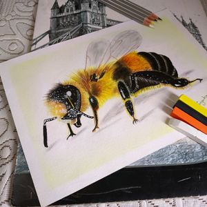 Honey Bee 🐝 Painting