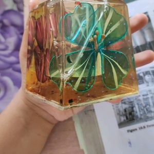 Pen Holder With Liquid And Stars In It