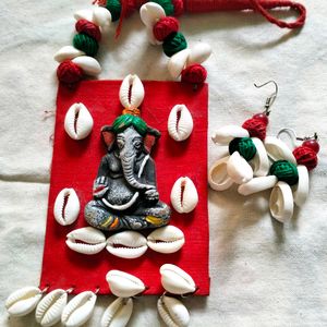 Handmade Ganapati Necklace Set