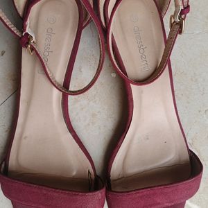 Maroon Colour Dressberry Heels