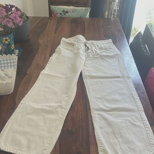 Straight Fit White Denims