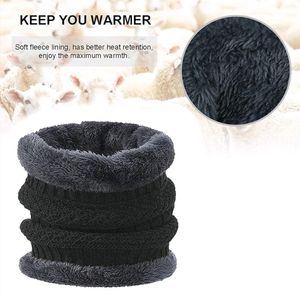 Warm Knit Hats, Skull Cap with Neck Warmer Winter