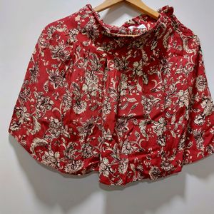 Floral Red Shorts From MANGO