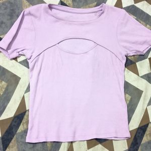 Cutout Lavender Top