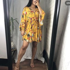 Shein Yellow Summer Dress