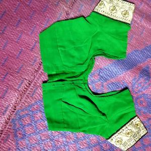 Beautiful Green Thread Work Saree