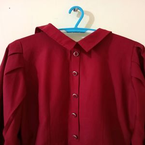 Women's Maroon Top