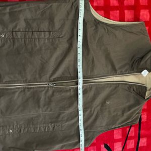 Half Sleeves Reversible Winter Jacket