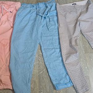 Combo Of 3 Pants- Cotton, Jogger And Slim Fit