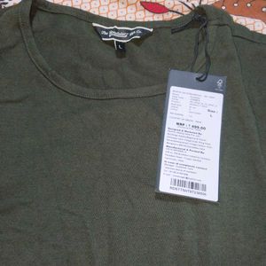 Deep Green Crop Tshirt