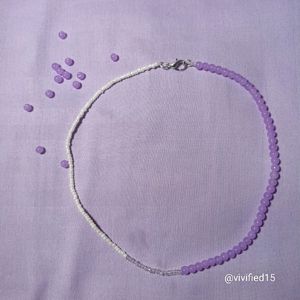 Lavender Beaded Necklace