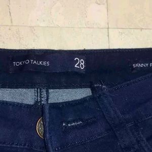 Skin Fit Navy Blue Belbotom Jeans 💙