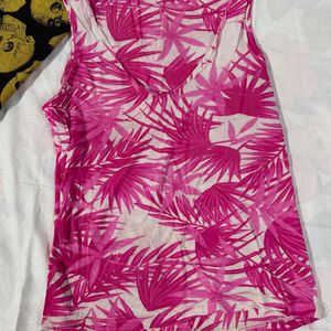 Pink Floral Tank Top