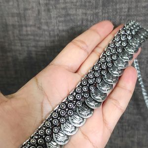 Silver Oxidized Choker