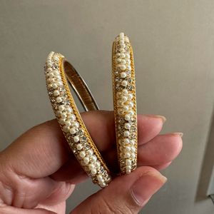 Pearl Bangles Set Of 2