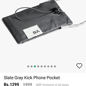 Dailyobjects - Slate Gray kick Phone Pocket