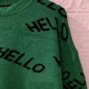 Hello 💚 Green Sweater