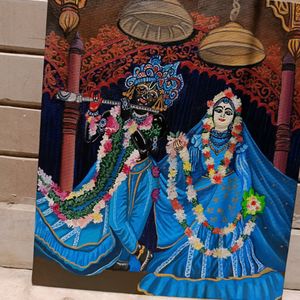 Iskcon Radha Krishna Painting