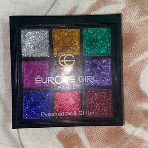 Europe girl glitter palatte only one shade used