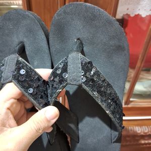 Black Flip Flop For Women & Girls