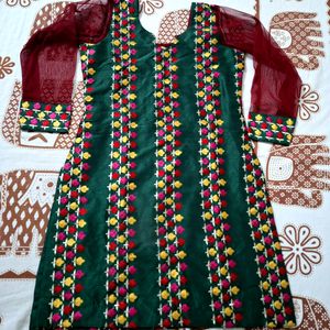 Navratri special Beautiful Green Salwar Suit