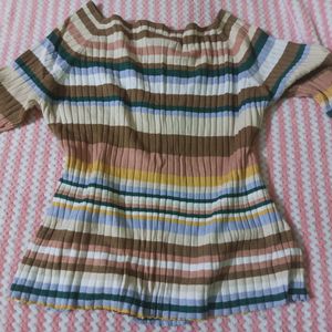 Multicolored Striped Top