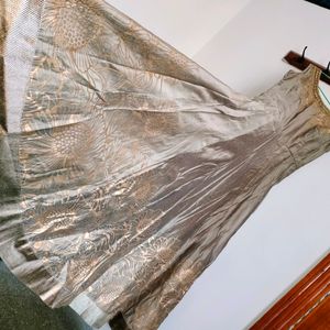 Gold Gown With Leggings