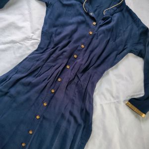 Dark Blue Women's Kurti